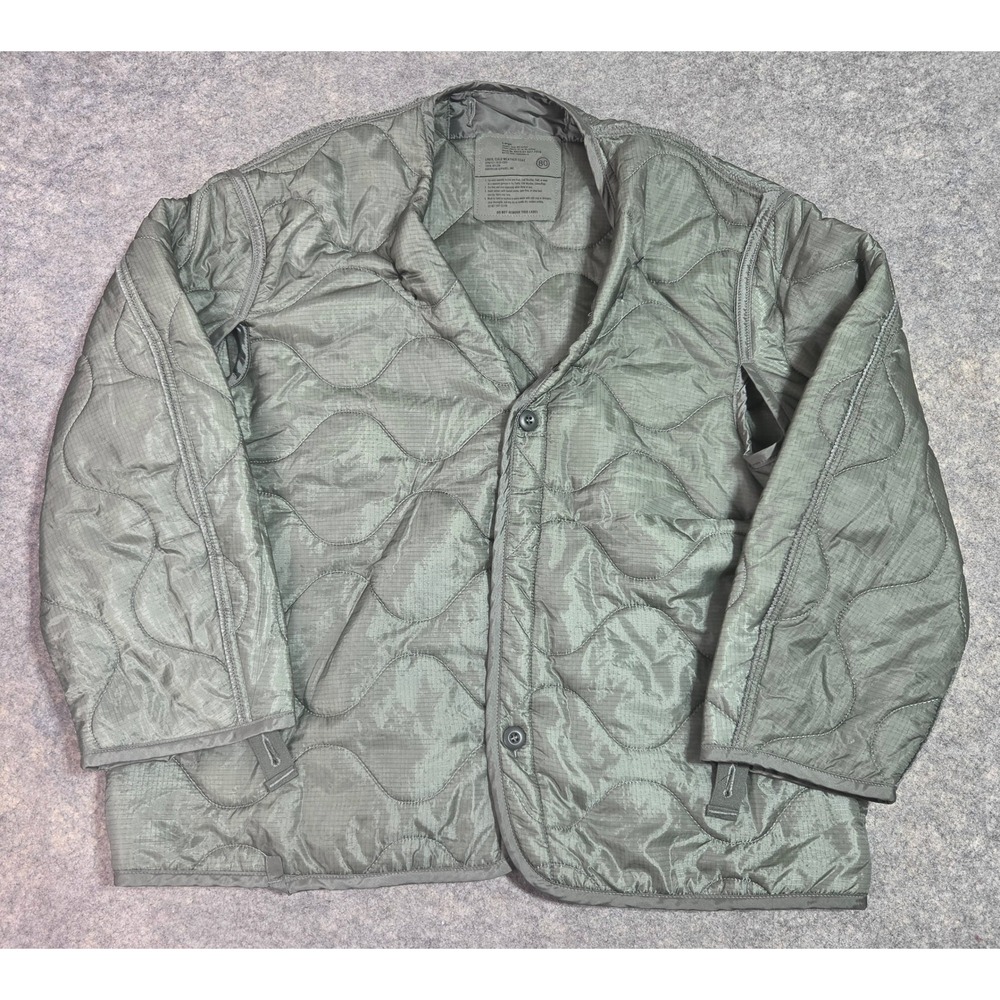 American Apparel US Military M65 Field Jacket Liner Foliage Green Large Army